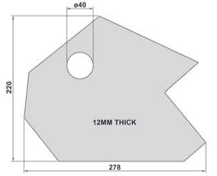 Balebar Mounting Cheek Plate