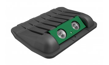 1280 litre Recycling lid with brushes