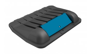 1280 litre Recycling lid with plastic flap