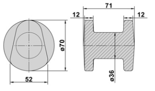 Skip Lug Flush Mount