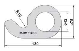 Profile Door Locking Snail (42mm Hole)